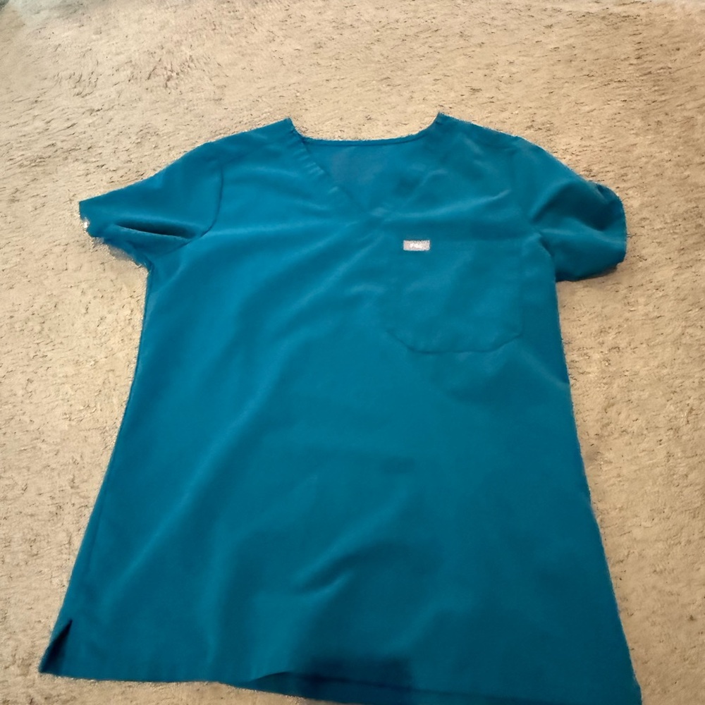 Figs Teal Women's Scrub Top